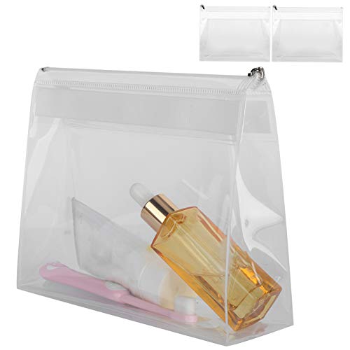 Kulturbeutel, Leichte 2 Stück Organizer Tragbare Make-up-Tasche, Transparente Kosmetiktasche für Mehrzweck-Kosmetik-Aufbewahrungstasche auf Reisen von Shanrya