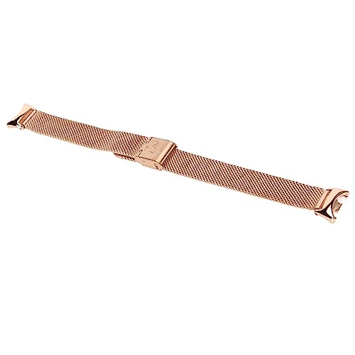 Shanrya Ersatz-Uhrenarmband, Uhrenarmband mit Schnellverschluss-Faltschließe aus Edelstahl für die Uhr (Roségold) von Shanrya