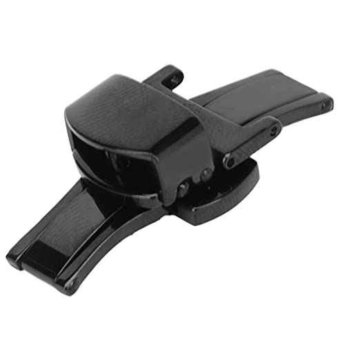 Shanrya Ersatz des Uhrenverschlusses, Tragbare Mellow Universal-Uhrenfaltschließe mit Doppeltem Druckknopf aus Edelstahl für zu Hause (18mm) von Shanrya