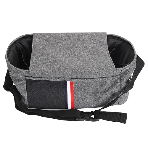 Shanrya Kinderwagen-Wickeltasche, Wasserdicht, Verstellbarer Schultergurt, Kleine Kinderwagen-Wickeltasche, Leicht, für Kinderbett auf Reisen (Grey) von Shanrya