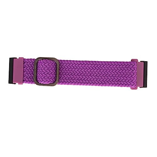 Shanrya Uhrenarmband, 24 Mm Nylon-Uhrenarmband, Atmungsaktiv, für Damen und Outdoor (Purple) von Shanrya