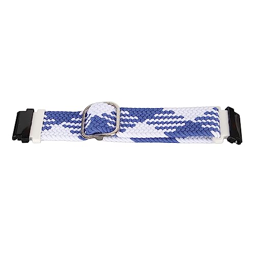 Shanrya Uhrengurt, 20mm Elastischer Uhrengurt für Männer für den Freien Im Freien (Blau Weiss) von Shanrya