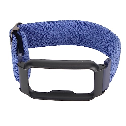 Shanrya Watchstrap, Verstellbares Waschbeobachungsgurt für Männer Zum Training (Dunkelblau mit schwarzem Gehäuse) von Shanrya