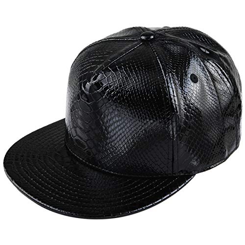 Shanxing Snapback Cap Hip Hop Mütze Baseball Kappe für Herren und Damen, 013-Schwarz, Einheitsgröße von Shanxing