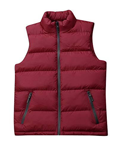 Shaoyao Herren Weste Steppweste Outdoor Weste Mit Stehkragen Rot 7XL von Shaoyao