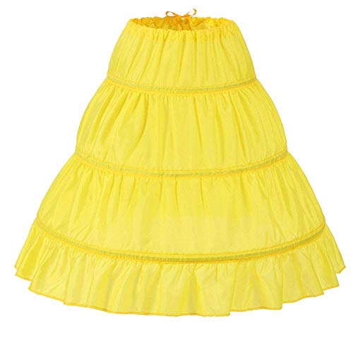 Shaoyao Maedchen Tutu Reifrock Unterrock Kinder Petticoat Gelb 65CM von Shaoyao