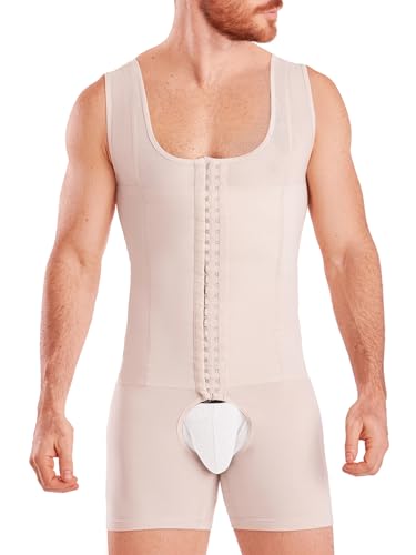 Shape Concept Fajas Colombianas para Hombres Herren Miederhose mit hoher Kompression - Beige - XX-Large von Shape Concept