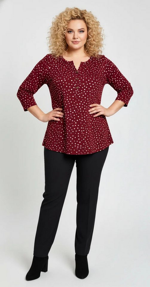 Shape of You Blusentop Gepunktete Halbarmbluse Shape of You Blusentop Gepunktete Halbarmbluse von Shape of You