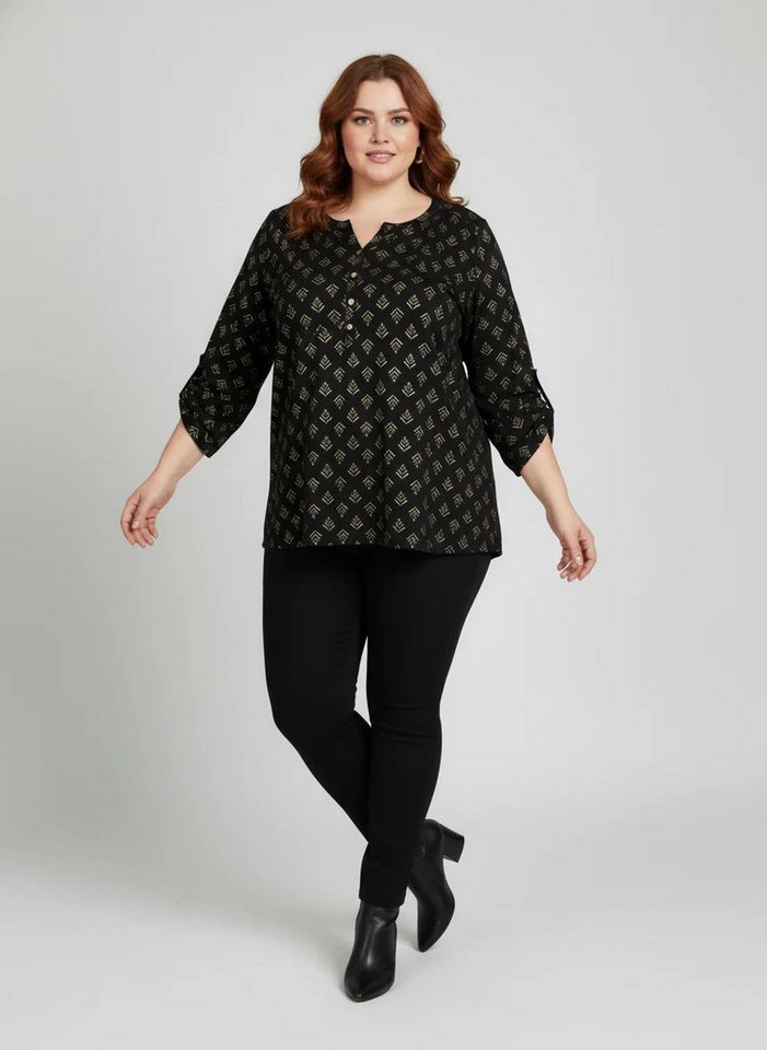 Shape of You Blusentop Gepunktete Halbarmbluse Shape of You Blusentop Gepunktete Halbarmbluse von Shape of You