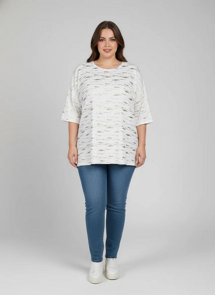 Shape of You Blusentop Goldblatt Verzierte Bluse Shape of You Blusentop Goldblatt Verzierte Bluse von Shape of You