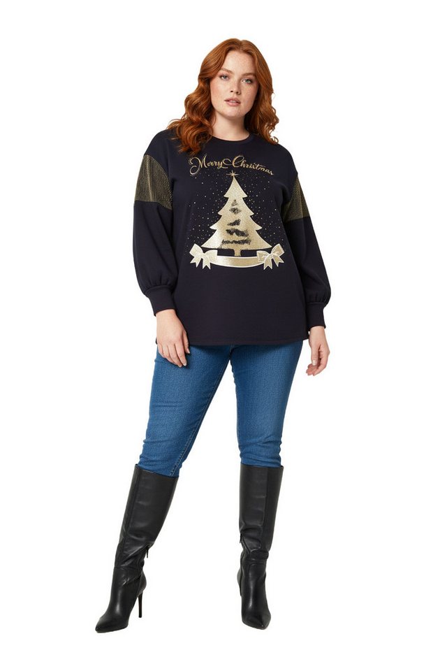 Shape of You Kapuzenpullover Sweatshirt mit Diamantverzierungen von Shape of You