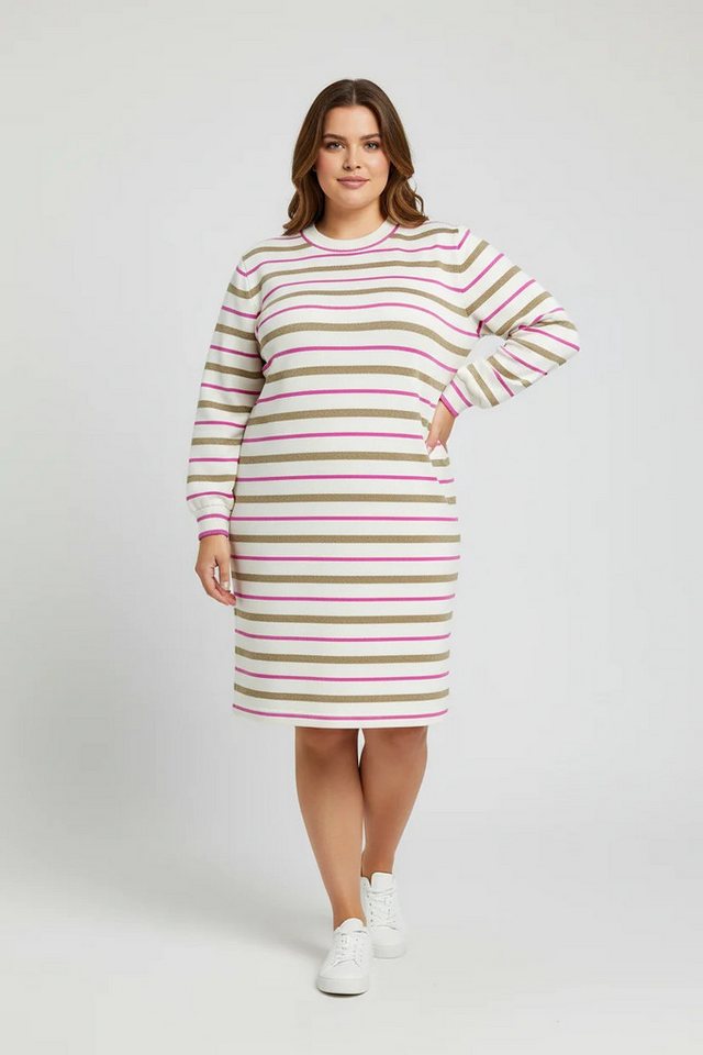 Shape of You Minikleid Gestreiftes Fahrrad-Kragen Langarm-Kleid Shape of You Minikleid Gestreiftes Fahrrad-Kragen Langarm-Kleid von Shape of You