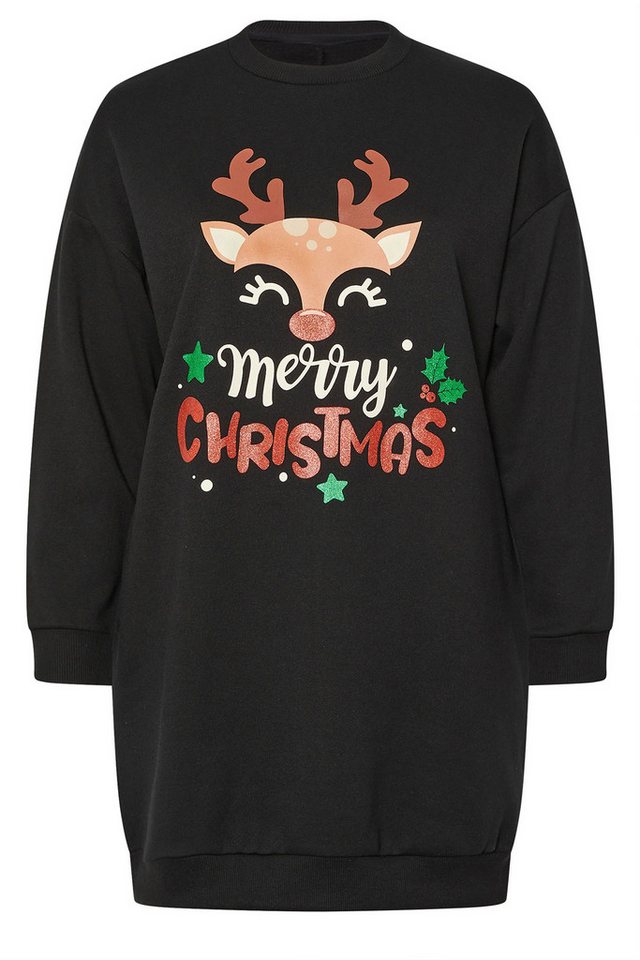 Shape of You Minikleid Sweatshirtkleid mit Hirschmuster von Shape of You