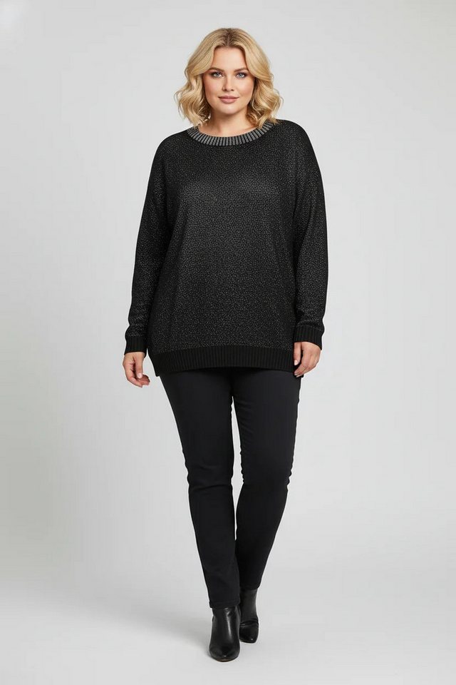 Shape of You Strickpullover Schwarzer Metallic-Pullover Shape of You Strickpullover Schwarzer Metallic-Pullover von Shape of You