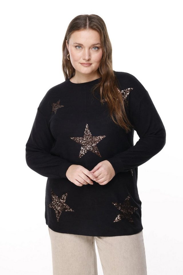 Shape of You Strickpullover Sternmuster Strickpullover von Shape of You