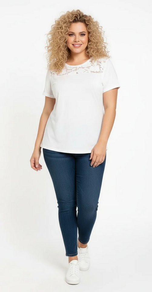 Shape of You T-Shirt Blumiges Netzshirt Shape of You T-Shirt Blumiges Netzshirt von Shape of You