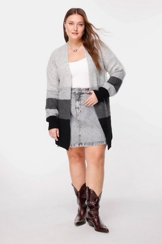 Shape of You Blusenjacke Gestricktes Detail Langstrickjacke von Shape of You