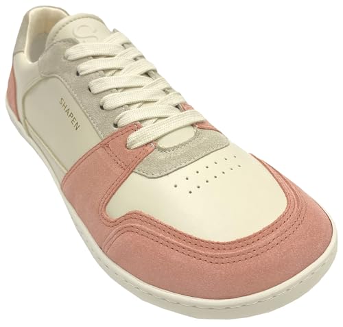 Shapen Lässiger Sneaker mit Minimalsohle/Barfußschuhe Farbwahl Modell RE:Wind (Peach, EU Schuhgrößensystem, Erwachsene, Numerisch, Breit, 38) von Shapen