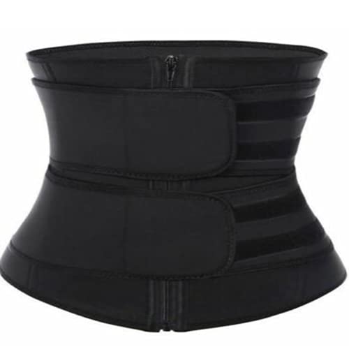 Shapewear Waist Trainer Damen Sport Neoprene Korsett Bauch Weg Bauchweggürtel Tailenmieder Bauchgurt Gewichtsverlust Workout Fitness S-3XL(Color:黑色,Size:L) von Shapewear