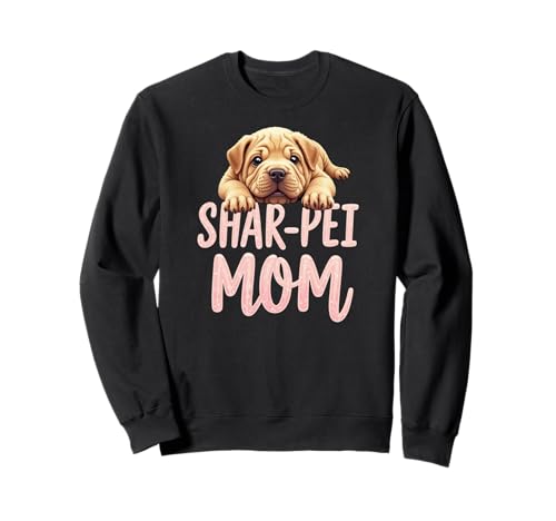 Shar Pei Mama Hund Shar-Pei Mama Süßer Welpe Sweatshirt Shar Pei Mama Hund Shar-Pei Mama Süßer Welpe Sweatshirt von Shar Pei Fun Designs