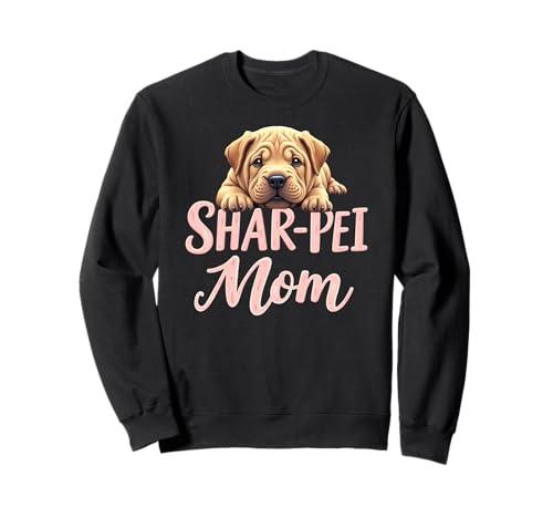 Shar Pei Mama Hund Shar-Pei Mama Süßer Welpe Sweatshirt Shar Pei Mama Hund Shar-Pei Mama Süßer Welpe Sweatshirt von Shar Pei Fun Designs