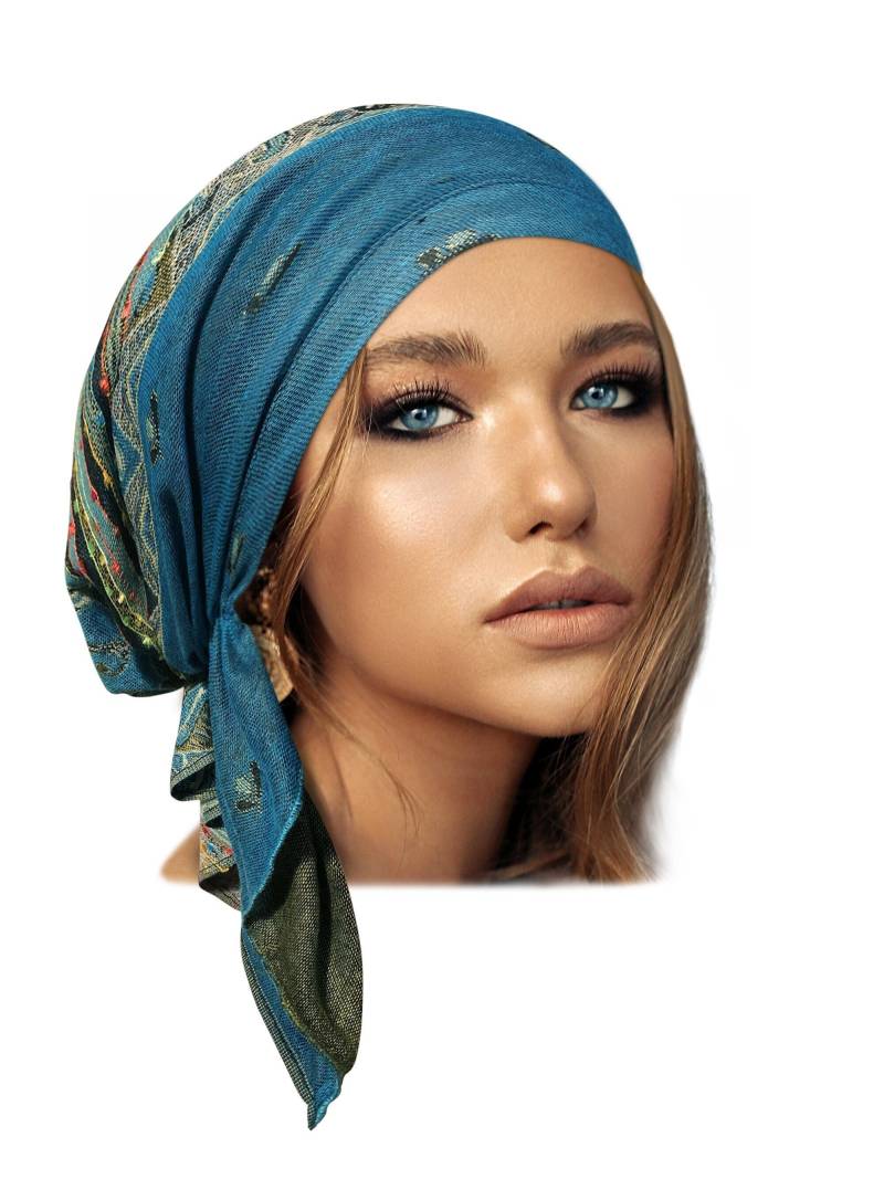 Türkis Kopftuch Rutschfest Kaschmir Boho Chic Pre-Tied Bandana Türkis Kopftuch Rutschfest Kaschmir Boho Chic Pre-Tied Bandana von ShariRoseShop