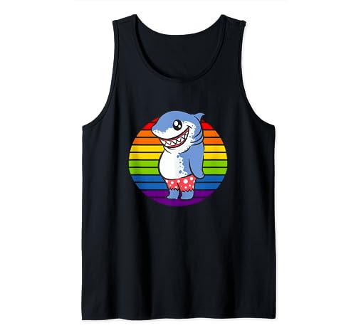 Regenbogen-Hai-Hemd für Kinder, entzückendes Hai-Hemd für Kinder Tank Top Regenbogen-Hai-Hemd für Kinder, entzückendes Hai-Hemd für Kinder Tank Top von Shark Bait Apparel