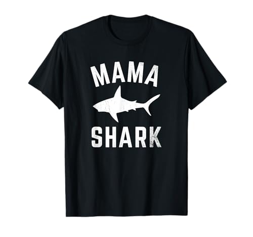 Mama Shark Family Passender lustiger Shark Mommy Designer T-Shirt von Shark Themed Gift Tee