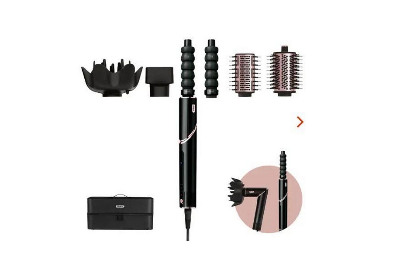 Shark Glätt- und Lockenstab HD446EU, Haartrockner und Styler in einem, 5 Styling-Möglichkeiten von Shark