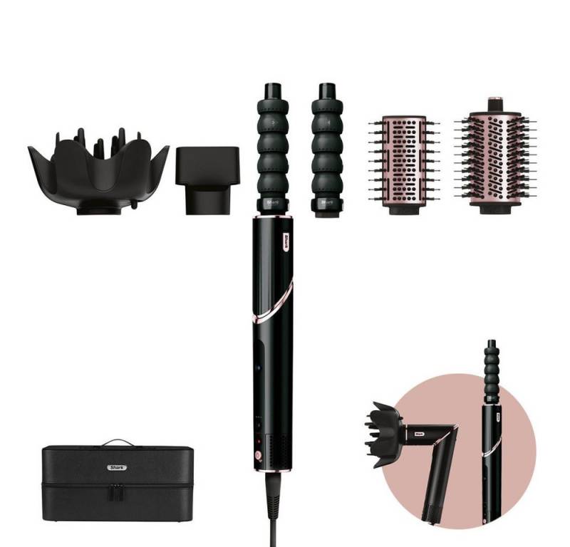 Shark Haartrockner HD446EU Flex-Style Schwarz 5-in-1 Haartrockner von Shark