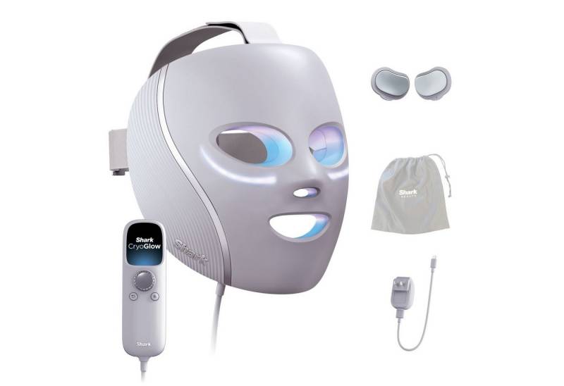 Shark LED-Gesichtsmaske Shark CryoGlow LED-Maske + Kühlung der Augenpartie FW312EUPL, CryoGlow - unsere neue medizinisch zertifizierte Innovation von Shark