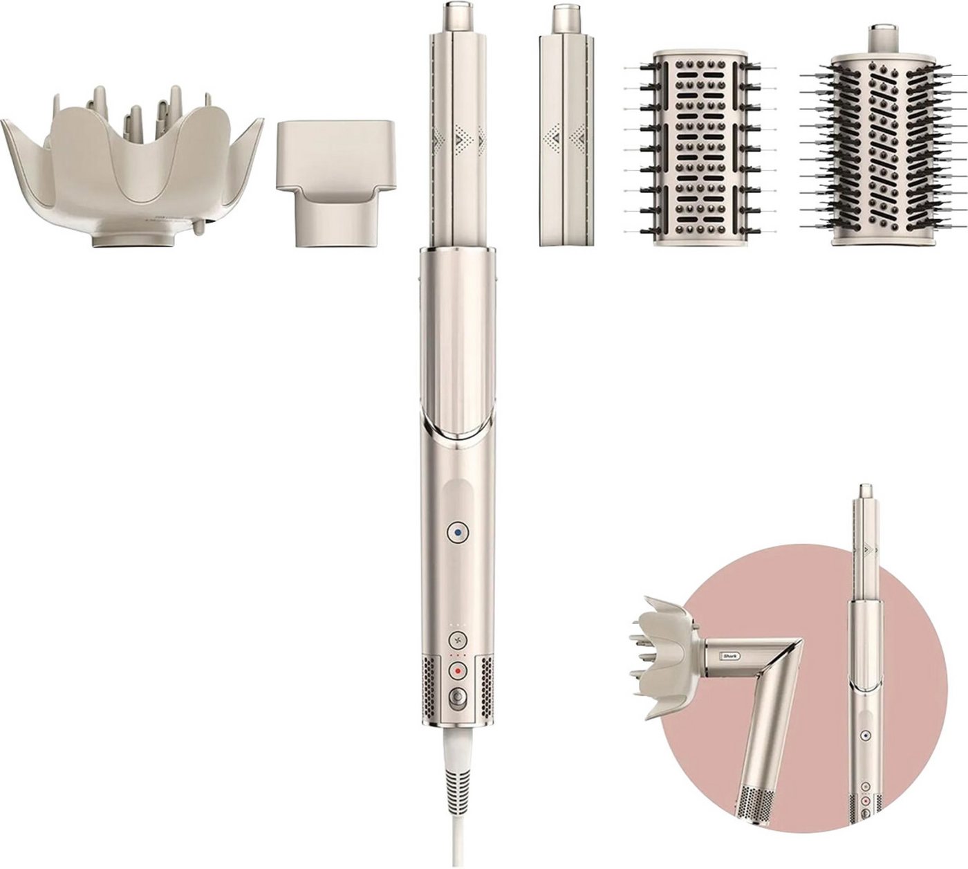 Shark Multihaarstyler FlexStyle HD440SLEU 5-in-1 champagner Shark Multihaarstyler FlexStyle HD440SLEU 5-in-1 champagner von Shark
