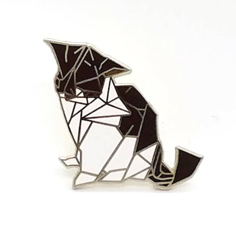 Origami Katze Emaille Pin Origami Katze Emaille Pin von SharkandSword