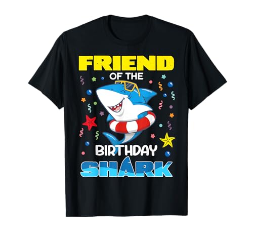 Friend of The Birthday Shark, für Kinder, Party, Familie T-Shirt von Sharks Birthday Party Family Matching Tee Store