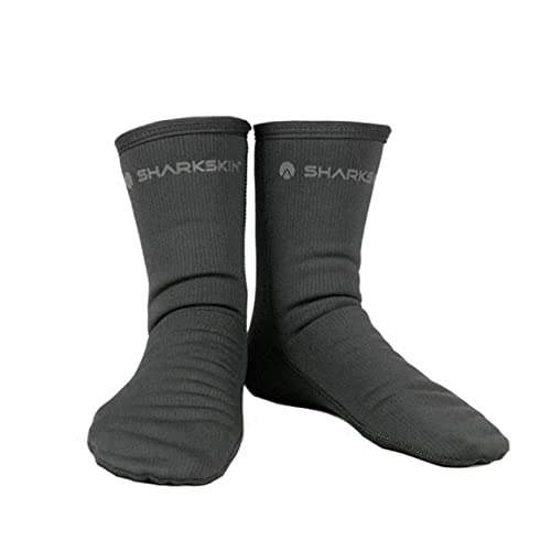 Sharkskin Titanium 2 Chillproof Socks, Tauchsocken für Damen und Herren mit Titanium Far Infrared Nano-Technologie, leichte und atmungsaktive Socken, 2X-Large von Sharkskin