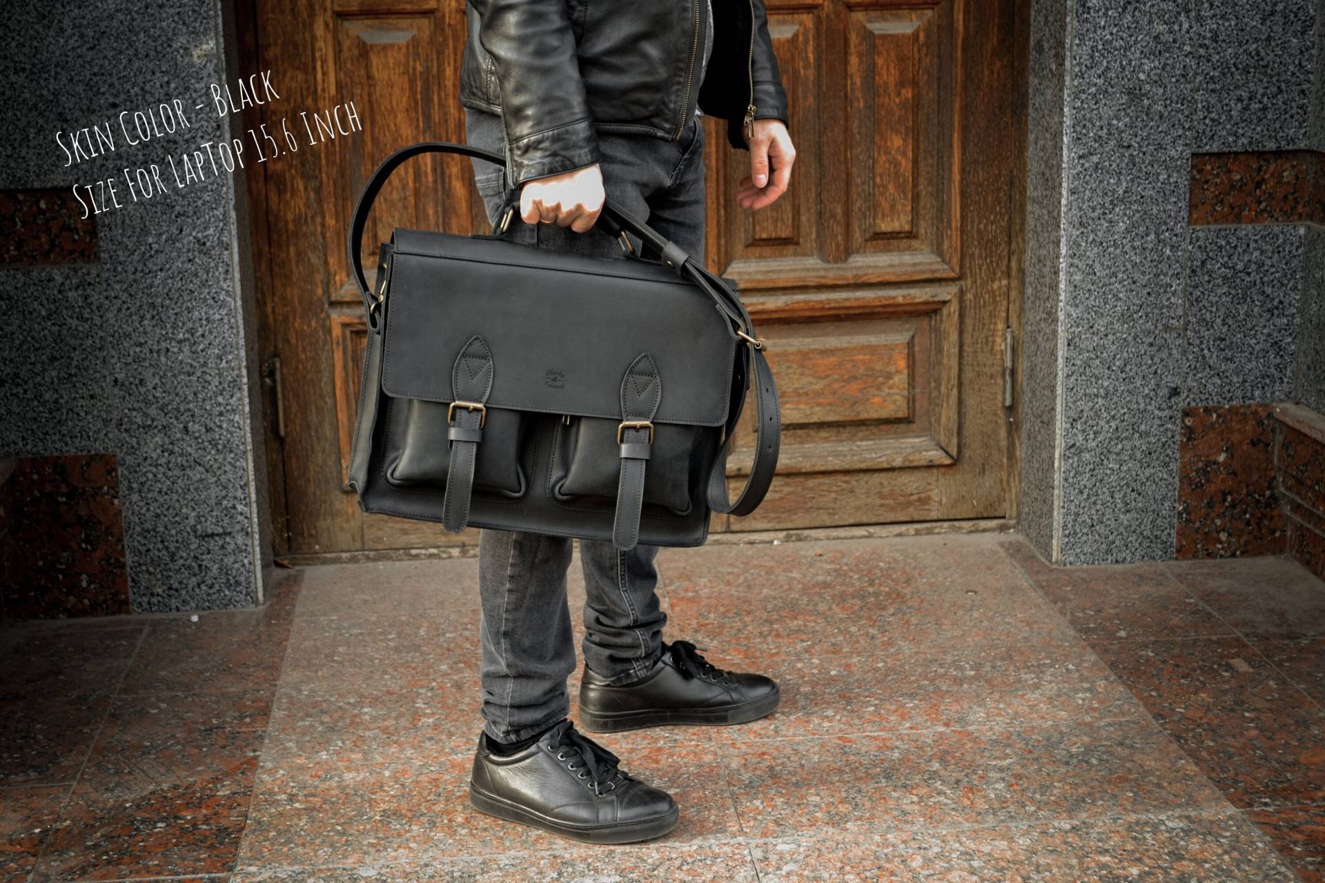 Leder Aktentasche, Herren Umhängetasche, Laptoptasche, Satchel Tasche, Ledertasche, Umhängetasche Männer, Laptoptasche von SharkyFriendsUA