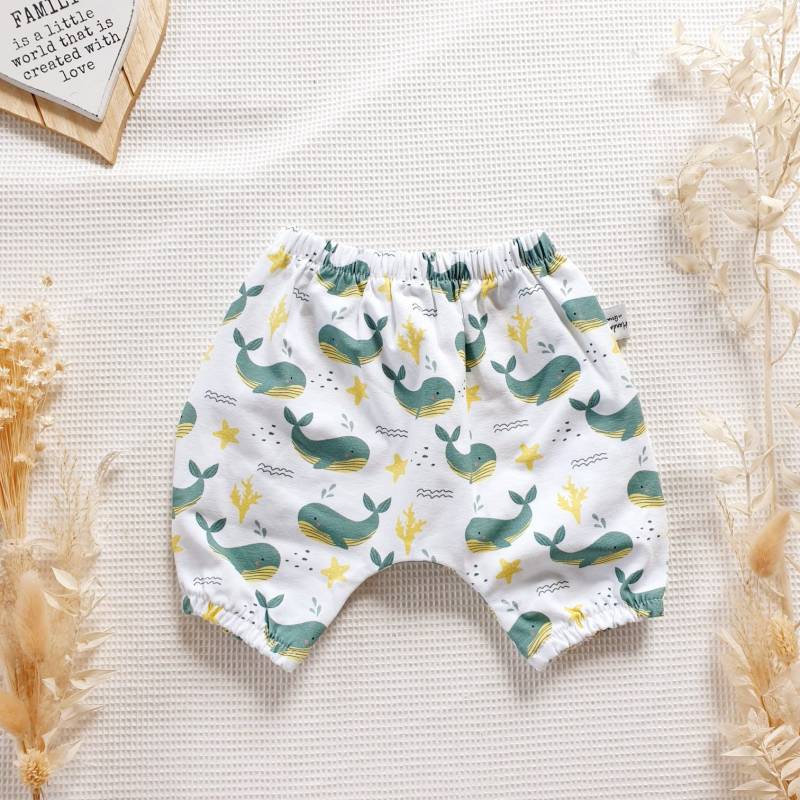 Bloomer - Waale Grün Von Sharlene Babymode Handmade in Germany Baby Hose von SharleneBabymode