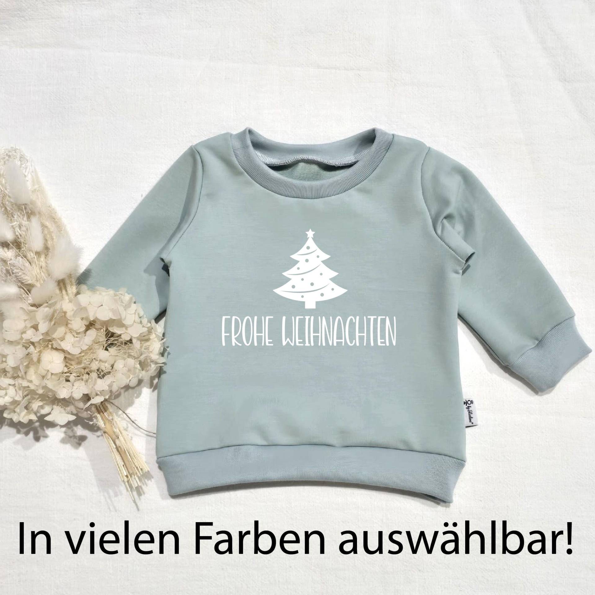 Frohe Weihnachten - Tannenbaum | Weiss Sweater Mit O. Ohne Rüschen Verschiedene Farben Wählbar Von Sharlene Babymode Handmade Frohe Weihnachten - Tannenbaum | Weiss Sweater Mit O. Ohne Rüschen Verschiedene Farben Wählbar Von Sharlene Babymode Handmade von SharleneBabymode