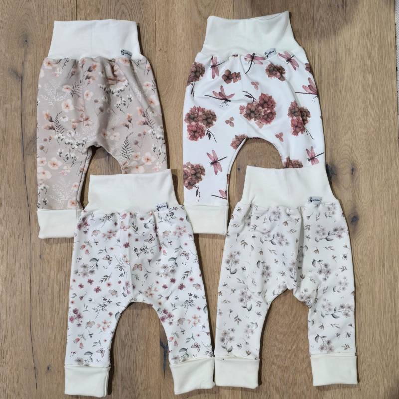 Mitwachshose - Verschiedene Stoffe | Bund Cremeweiss Von Sharlene Babymode Handmade in Germany Baby Hose Kinderhose von SharleneBabymode