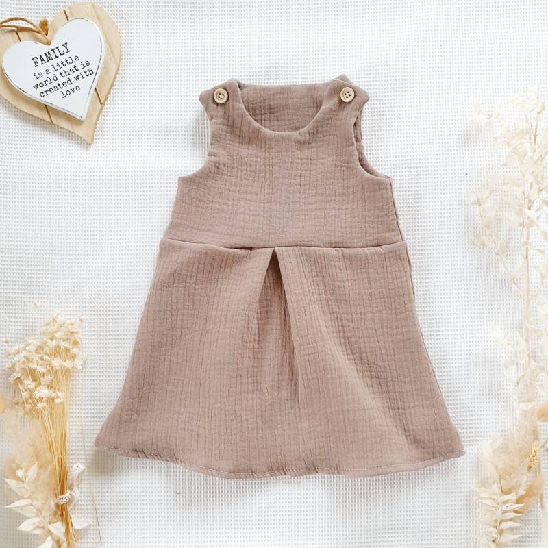 Musselin Kleid - Verschiedene Farben Von Sharlene Babymode Handmade in Germany von SharleneBabymode