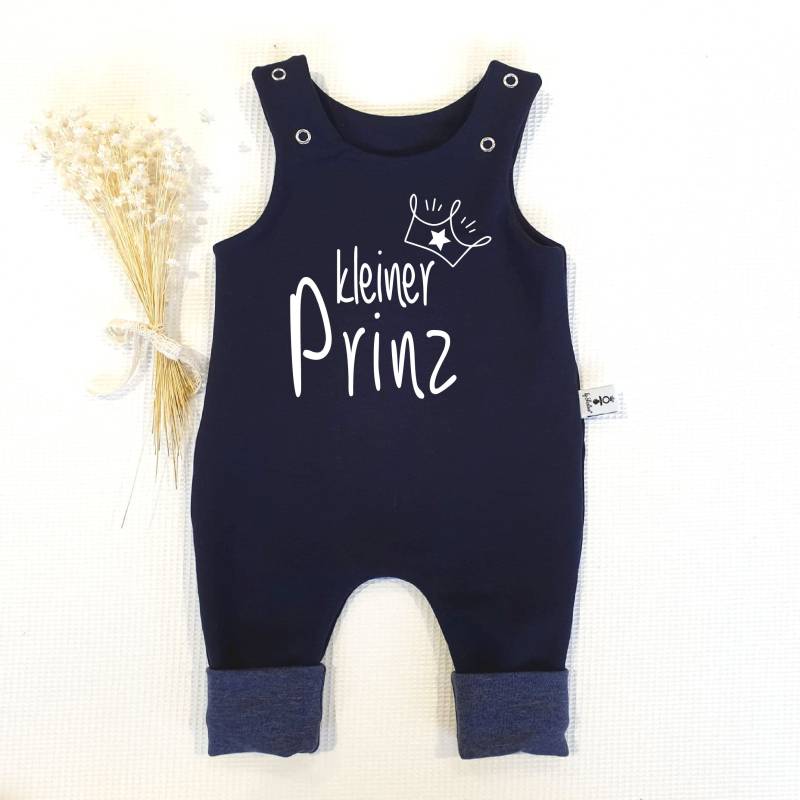 Navy | Navy M. - Kleiner Prinz | Weiss Einteiliger Strampler Von Sharlene Babymode Handmade in Germany von SharleneBabymode