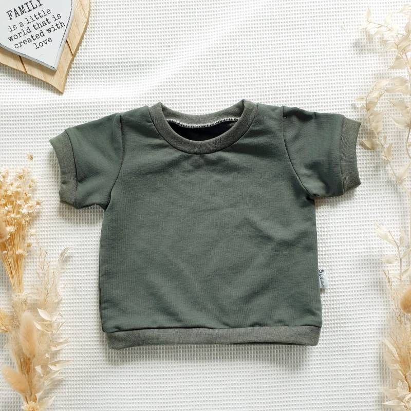 Shirt - Khaki Sweatshirt Von Sharlene Babymode Handmade in Germany von SharleneBabymode