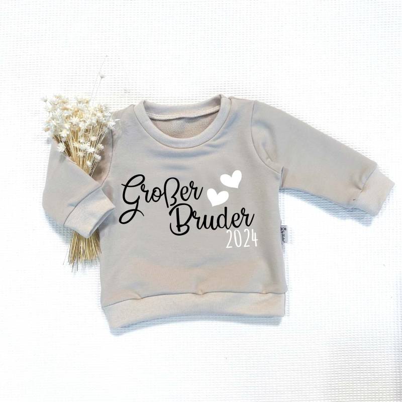 Sweater - Großer Bruder Mit Oder Ohne Jahr | Schwarz/Weiss Verschiedene Farben Wählbar Von Sharlene Babymode Handmade von SharleneBabymode