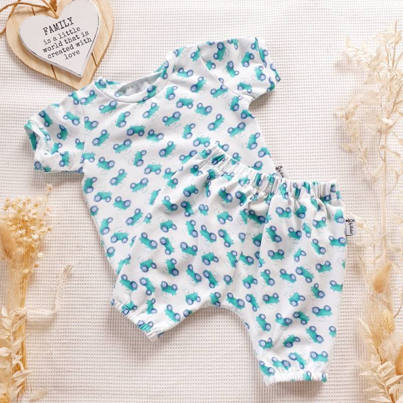 Trecker - Shirt Und Bloomer Von Sharlene Babymode Set Pullover Hose Für Dein Baby von SharleneBabymode