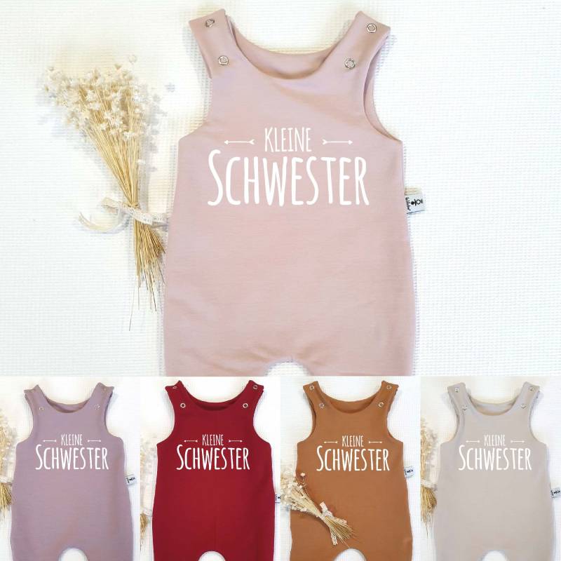 strampler - Kleine Schwester Mit Pfeilen | Weiss in Verschiedenen Farben Einteiliger Von Sharlene Babymode Handmade Germany von SharleneBabymode