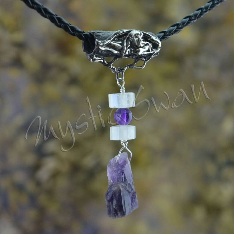 Feen Anhängerschlaufe Mit Amethyst Und Mondstein Feen Anhängerschlaufe Mit Amethyst Und Mondstein von SharonBerkanDentART