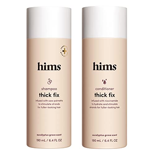 hims Thick Fix Shampoo and Conditioner Set for Men- Thickening, Moisturizing, Reduces Shedding- Color Safe Hair Loss Shampoo and Conditioner- 2 pack, 6.4oz von HIMS & HERS