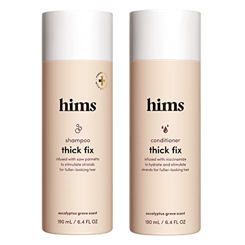 hims Thick Fix Shampoo and Conditioner Set for Men- Thickening, Moisturizing, Reduces Shedding- Color Safe Hair Loss Shampoo and Conditioner- 2 pack, 6.4oz von SharpCost