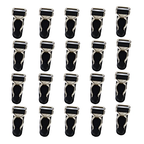 20 Strumpfband Gürtel Griff Ende Clip Haken Korsett Dessous Zubehör Schwarz von Sharplace