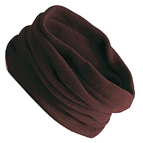 Fleece Schlauchschal Neck Warmer Schlauchtuch Rundschal Winter Loop Schal warmes Strickschal Kopftuch, Kaffee, one size von Sharplace